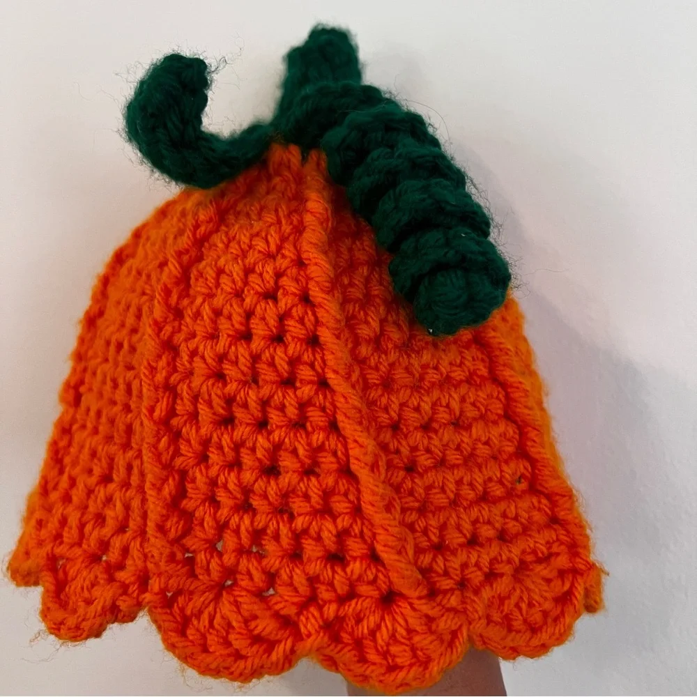 Li'l Pumpkin' Head hand knit Baby Hat pumpkin hat